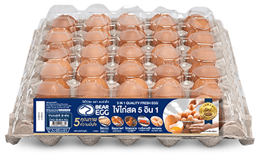 ไข่ไก่สด ตราแบร์เอ้ก ( เบอร์ 3 - 4 ) แพ็ค 30 ฟอง