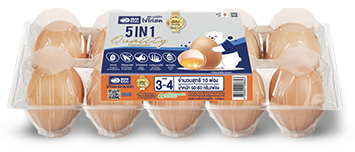 ไข่ไก่สด ตราแบร์เอ้ก ( เบอร์ 3 - 4 ) แพ็ค 10 ฟอง